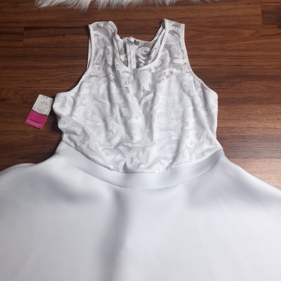 SOLD LOCAL -  NWT Lace Top A-Line Dress - Picture 2 of 8